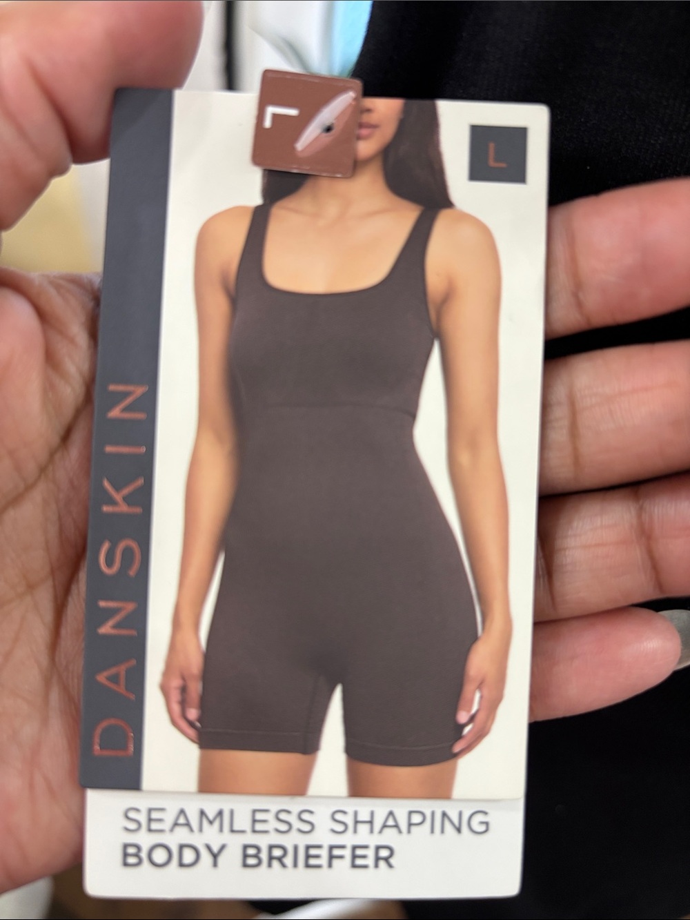 Danskin seamless shaping body briefer romper size L